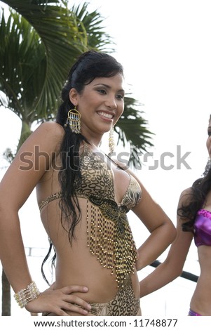 andrea macias contestant beauty contest in montanita ruta del sol miss ecuador 2008 swim suit competition