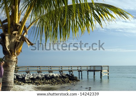 pier over atlantic ocean gulf of mexico florida keys sunset park key colony