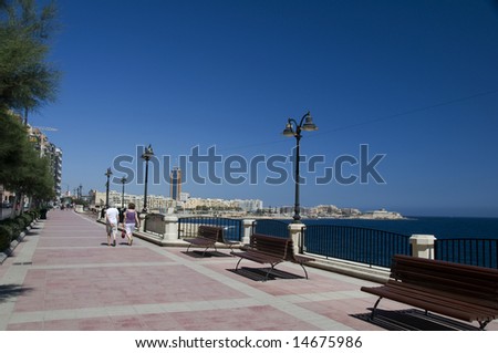 sliema malta with view of