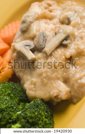chicken marsala tender breasts of chicken sauteed fresh mushrooms in classic wine marsala wine sauce with vegetables