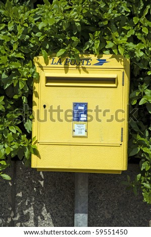 common post office box Ajaccio Corsica France