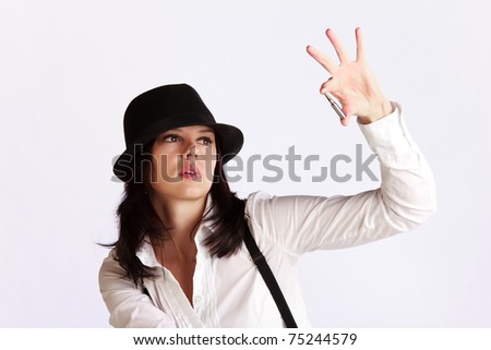gangsta style tattoos. stock photo : Gangster-style