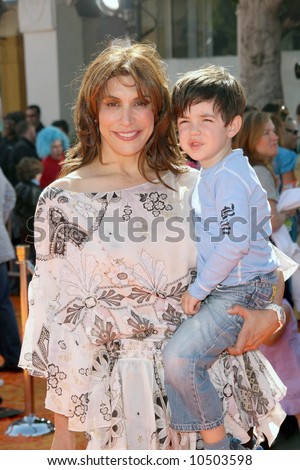 stock photo Jo Champa and son Sean at the World Premiere of Dr Seuss