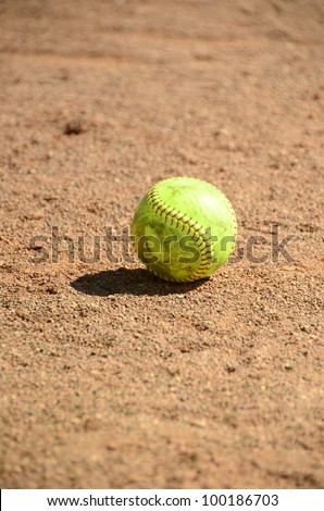 Softball on Field