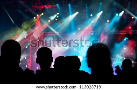 Crowd at concert Crowd at concert