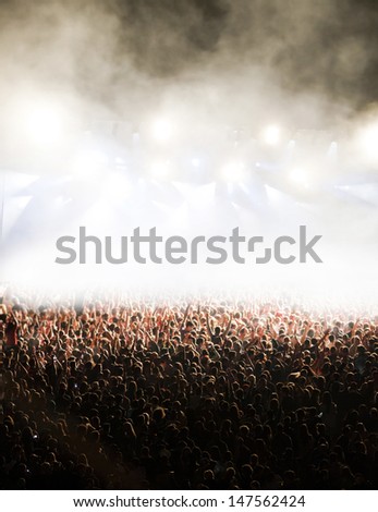 Crowd at concert Crowd at concert