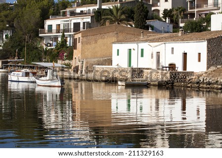 Harbour of Portopetro, fishermen village, Mallorca, Spain