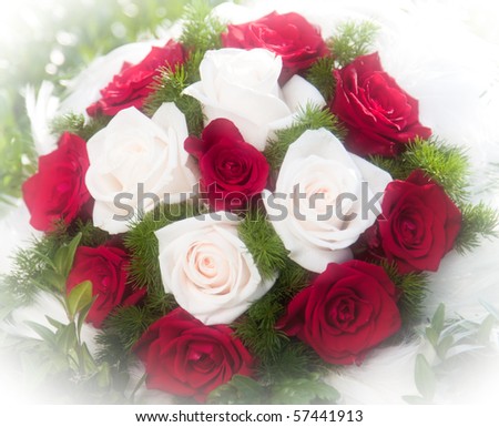 red wedding bouquet diesel black gold jacket