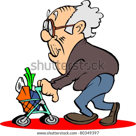 Old Man Stock Vector Illustration 80349397 : Shutterstock
