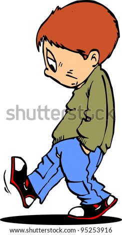 Bored Kid Clipart