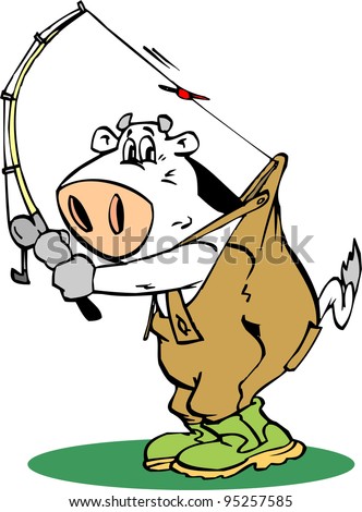 Fishing Cow