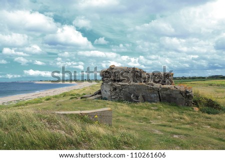 German bunker in Normandy from the Second World War