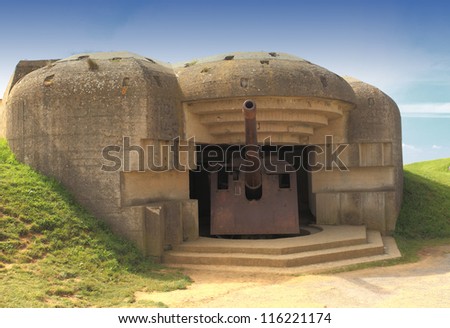 German bunker in Normandy from the Second World War