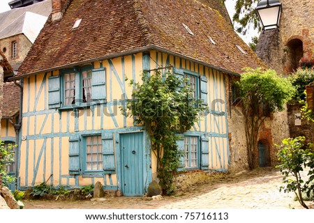 old house in medieval village