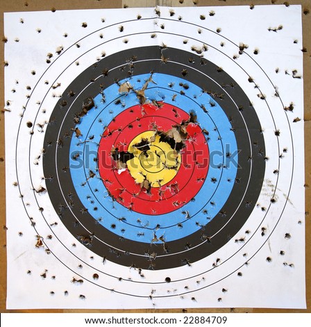 target practice bullseye. Up Target with Bulls-Eye