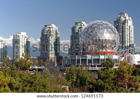 VANCOUVER - OCTOBER 25: Science World was completed in 1985 before EXPO 86. In the summer of 2005 the name was officially changed to \