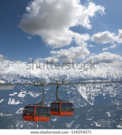 Whistler Gondola - Peak to Peak Gondola (Peak 2 Peak) with Coast Mountains