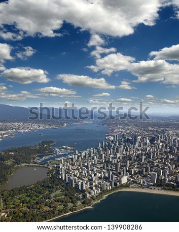 Vancouver - Port Metro Vancouver, Burrard Inlet, West End and Vancouver downtown
