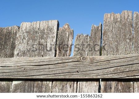 Fence - old wood fence