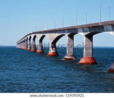 Sea Bridge - Confederation Bridge in Northuberland Strait, Canada