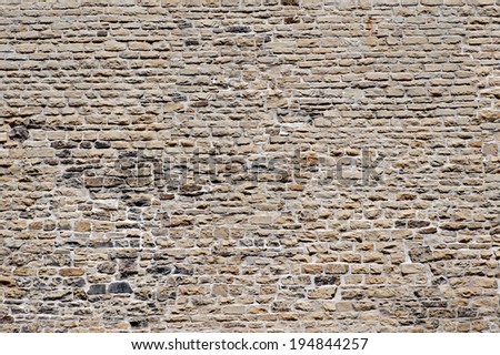 Wall - old historic stone wall, Gothic architecture