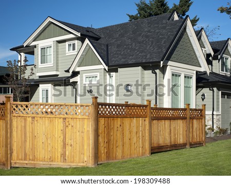 House - family home with new fence