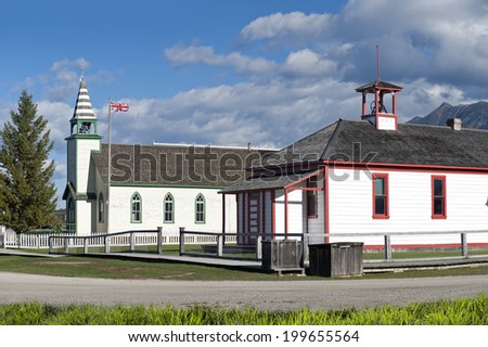 Fort Steele- church and Police Station, British Columbia, Canada