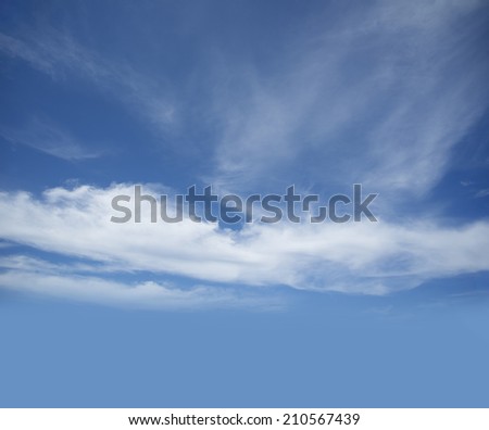 Clouds on the blue sky as the background