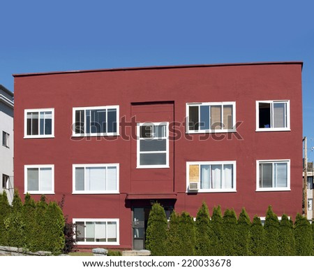 cheap rented house with apartments, American generic building