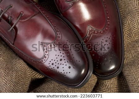 Red shoes - man's casual shoes