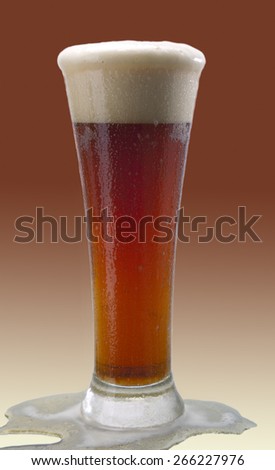 Beer, alcohol - dark beer in a glass