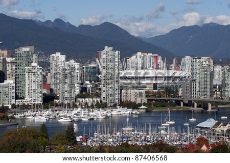 Vancouver downtown and False Creek
