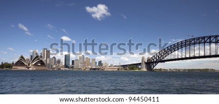 Sydney Opera House, harbour and downtown, Australia