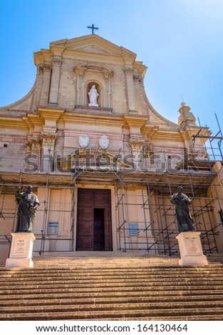 The Cathedral of Assumption in Gozo, Malta.
