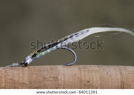 Fly pattern used for striped bass and bluefish fishing in the ocean