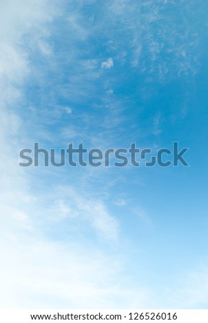 Sky and clouds in the bright day