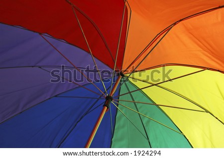 rainbow pride umbrella