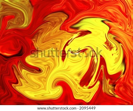 abstract in red, orange, and yellow, computer wallpaper or background