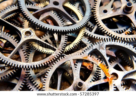 many old sprockets - parts of broken watches