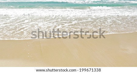 white clean sand beach