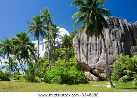 Rock at Sister Island, Seychelles