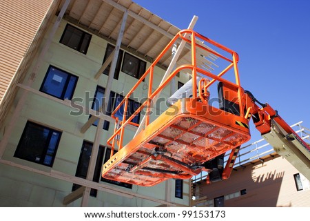 Mobile access platform in construction site
