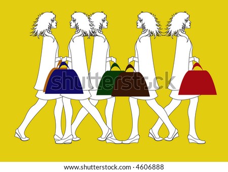 Females with Handbags