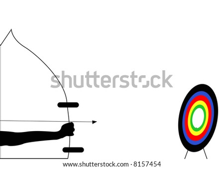 Olympic Archery Silhouette