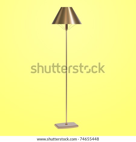 Vector Bronze Floor Lamp - 74655448 : Shutterstock