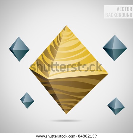 vector abstract background with octagons