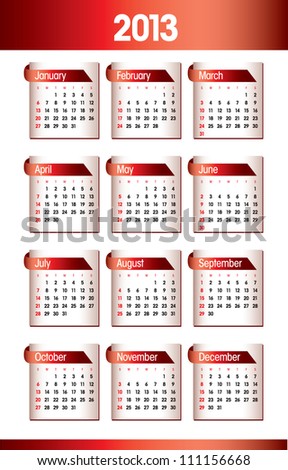 Logo Design 2013 on Calendar Calendar 2013 Calendar 2013 Vector Version Find Similar