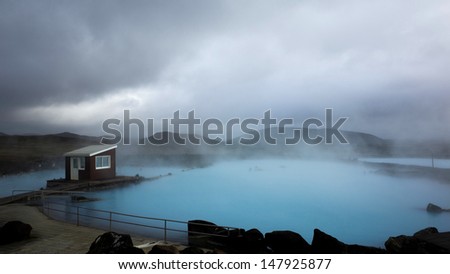 Blue hot spring, Iceland