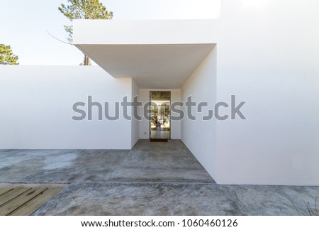 Summer house door entrance
