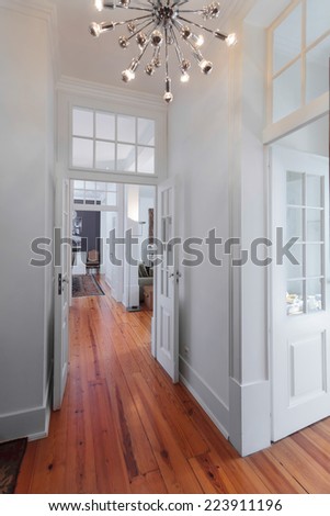Elegant vintage house interiors hallway